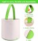 Easter Bunny Ear Bag & Basket, Dual Layer Canvas Bag for Easter Egg Hunt Basket